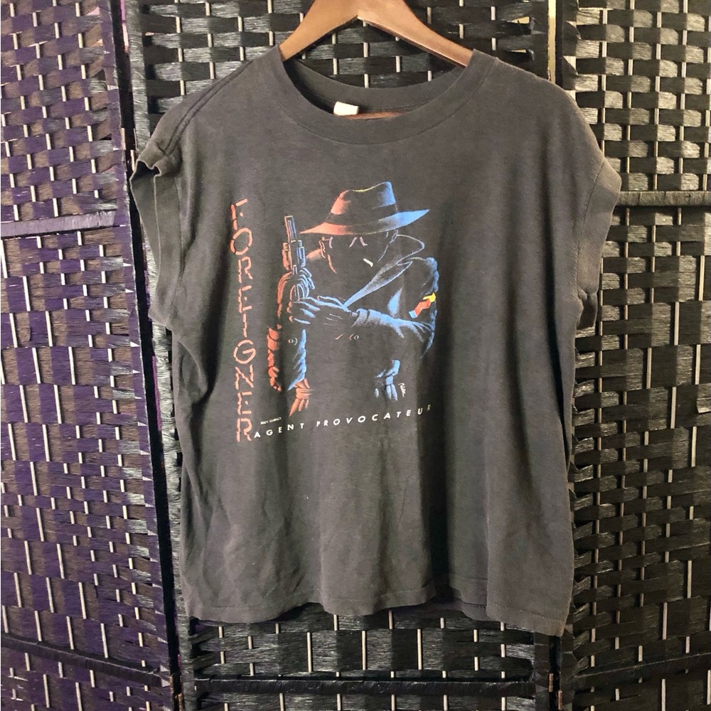 Vintage 1985 Foreigner Agent Provacateur Muscle Tank